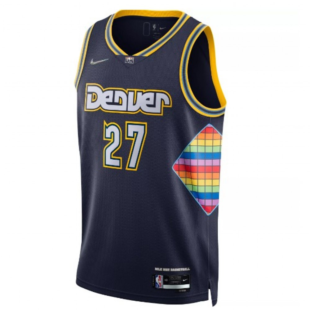 Men's Denver Nuggets Jamal Murray #27 Navy 2021/22 Swingman NBA Jersey - City Edition-Pro Kit Vault | Brand New 26/27 Sports Jerseys